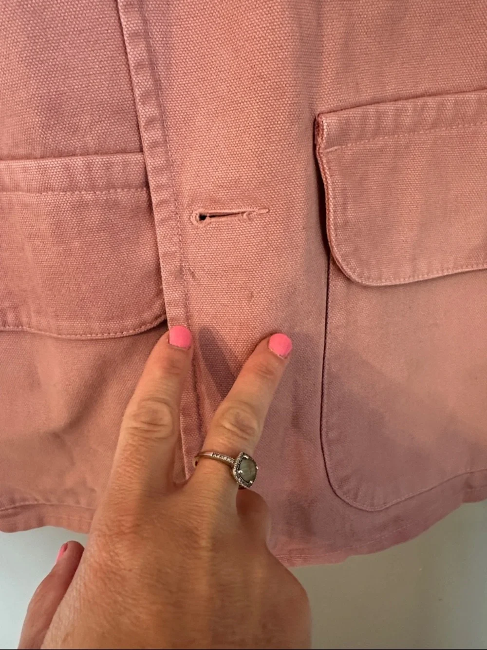 Zara relaxed fit washed jacket pink mens (Medium) - Picture 8 of 8